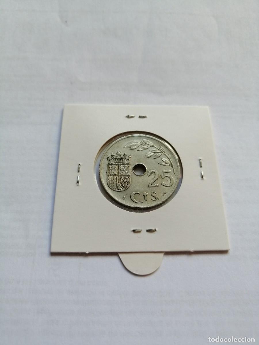 Monedas Rep&uacute;blica: 25 Centimos 1937 SC - Foto 2