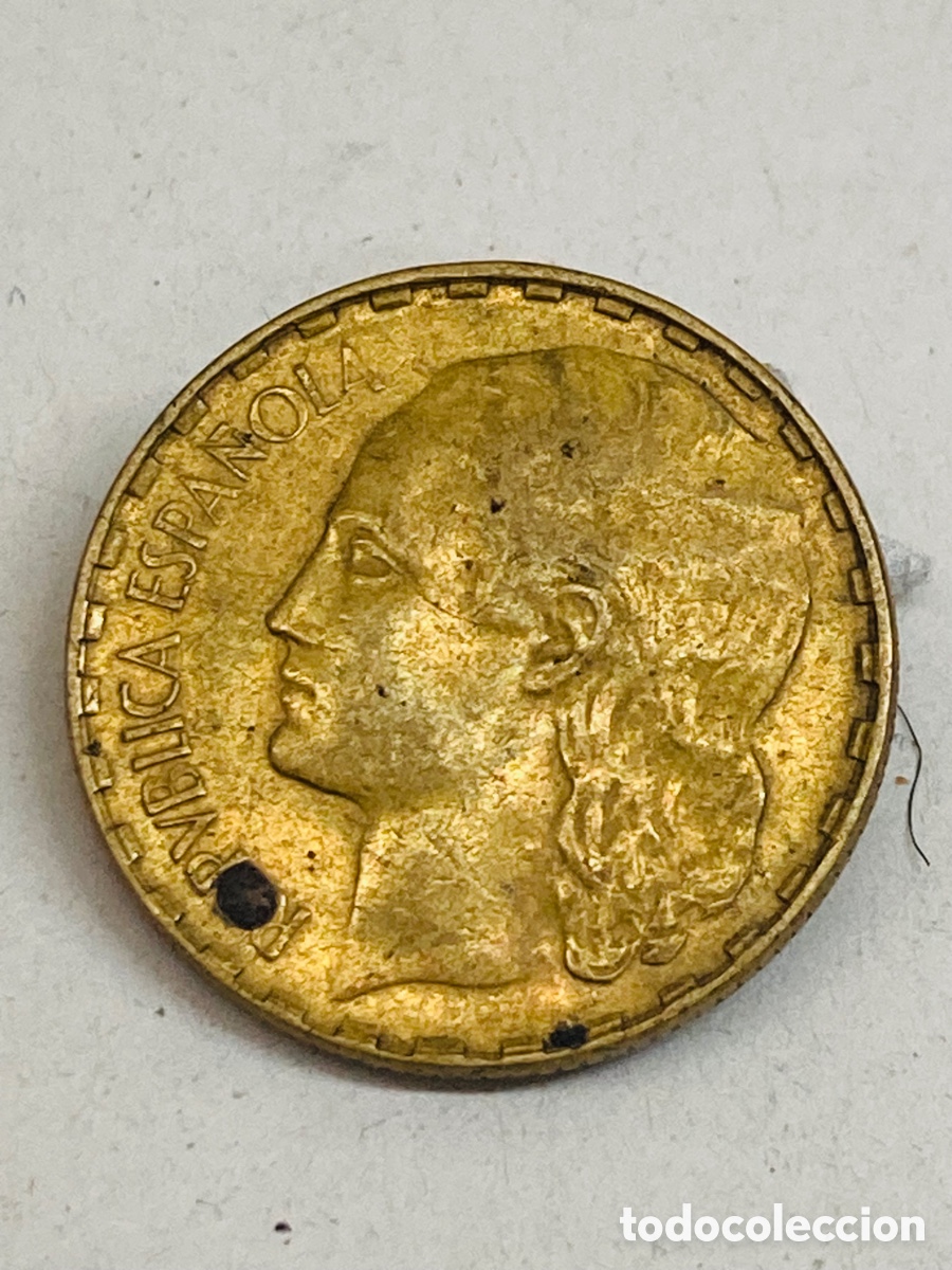 Monedas Rep&uacute;blica: Moneda de un c&eacute;ntimo 1937 - Foto 2