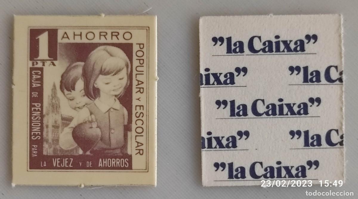 Monedas Rep&uacute;blica: Vale de 1 peseta de La Caixa - Foto 1
