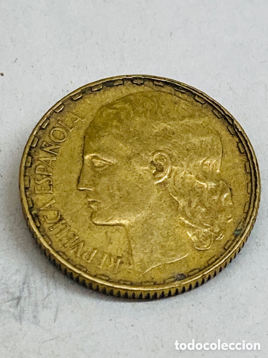 Monedas Rep&uacute;blica: Moneda de un c&eacute;ntimo 1937 - Foto 2