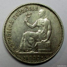 Monedas República: SEGUNDA REPUBLICA ESPAÑOLA 1 PESETA DE PLATA 1933 * 3 - 4. PLATA. LOTE 4284. Lote 399418259