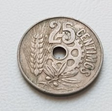 Monedas República: II REPÚBLICA 25 CÉNTIMOS 1934 MBC. Lote 400637184