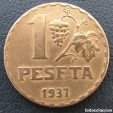 Monedas República: ESPAÑA 1 PESETA 1937. Lote 401281124