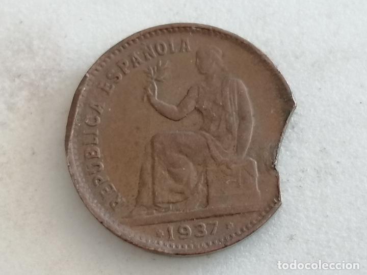 Monedas Rep&uacute;blica: MONEDA 50 CENTIMOS 1937 - Foto 1