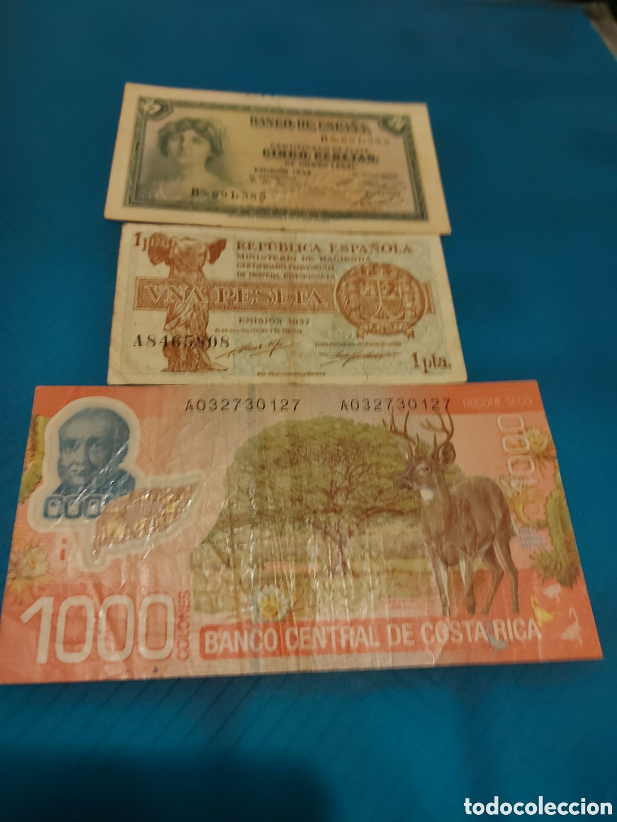 Monedas Rep&uacute;blica: 2de Espa&ntilde;a 1CostaRica - Foto 1