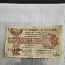 Monedas República: UNA PESETA DE LA II REPÚBLICA ESPAÑOLA, 1037. Lote 403041019