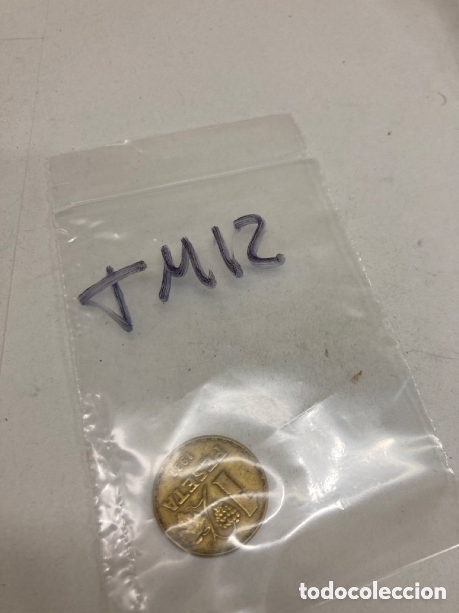 Monedas Rep&uacute;blica: Moneda de una peseta 1937 - Foto 3