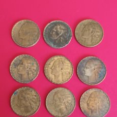 Monedas República: SEGUNDA REPÚBLICA. LOTE DE 9 PESETAS DE 1937. ( LA RUBIA DEL 37)