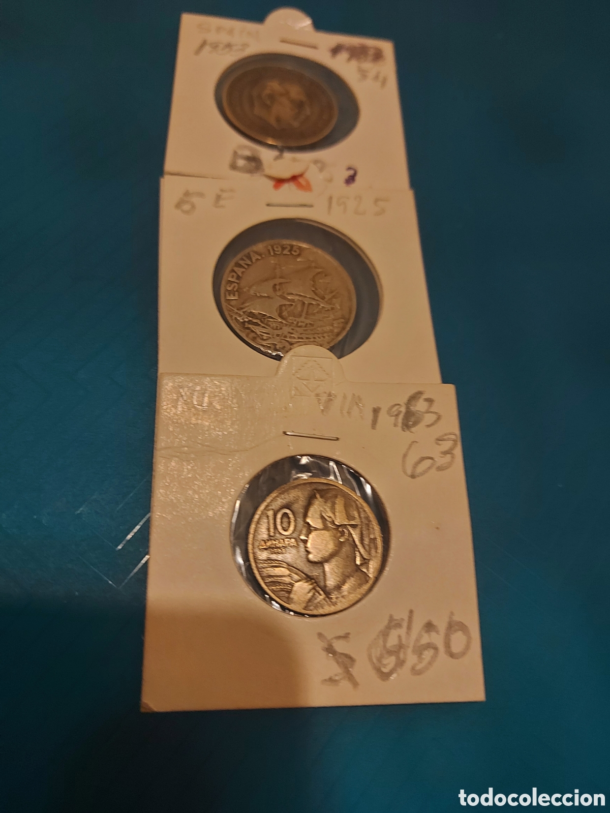 Monedas Rep&uacute;blica: 2 deEspa&ntilde;a 1Yugoslavia - Foto 1
