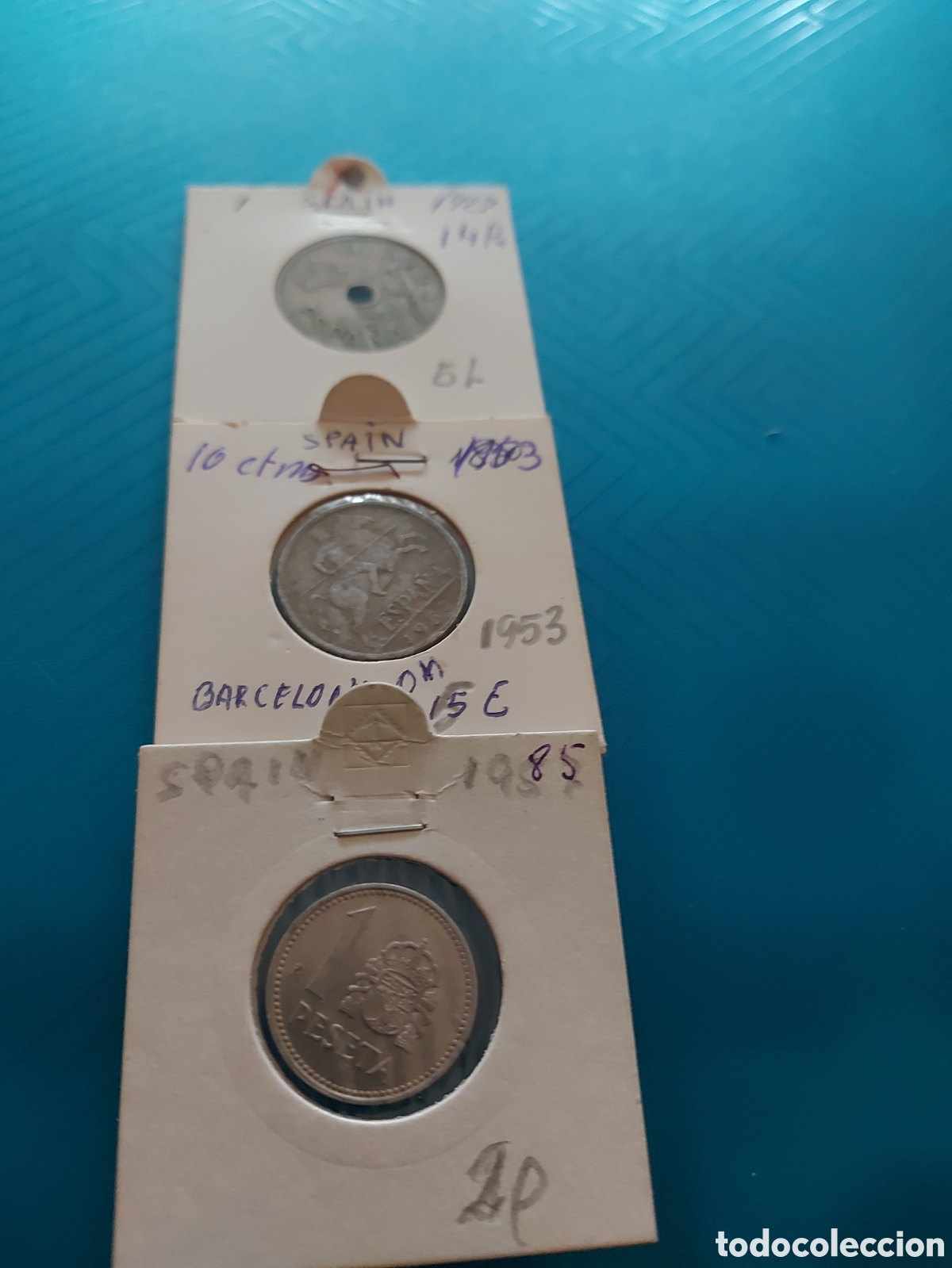 Monedas Rep&uacute;blica: 2monedas antiguasy1mas - Foto 1