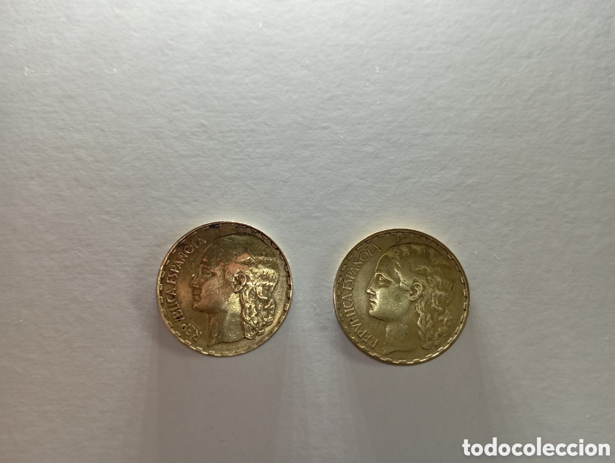 Monedas Rep&uacute;blica: 2 pesetas de la Rep&uacute;blica 1937 - Foto 2