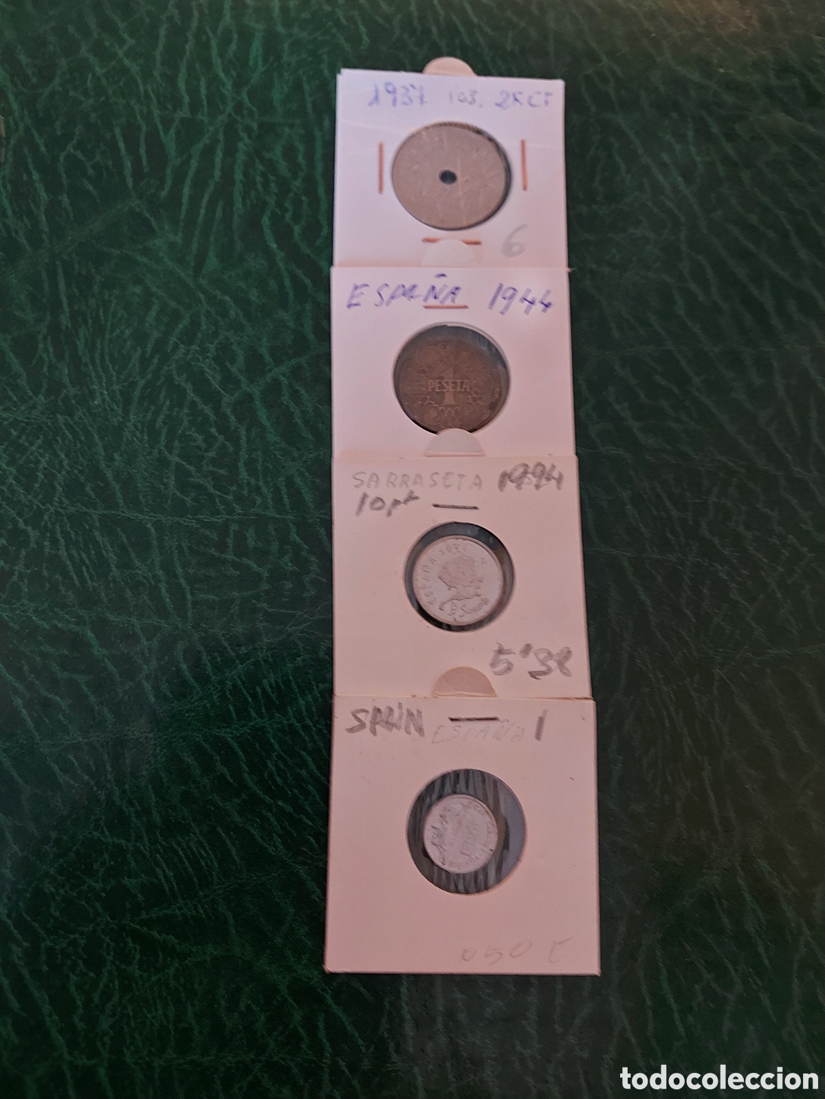 Monedas Rep&uacute;blica: 4 deEspa&ntilde;a2 antiguas - Foto 1