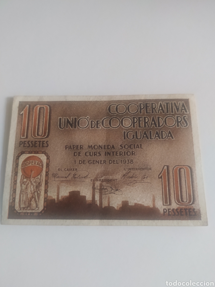 Monedas Rep&uacute;blica: 10 pesetas de igualada - Foto 2