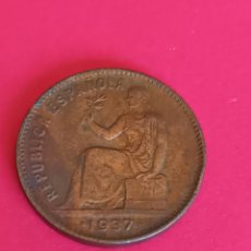 Monedas República: II REPÚBLICA. 50 CÉNTIMOS DE 1937.
