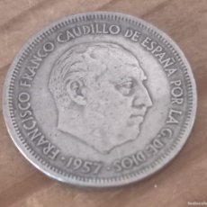 Monedas República: 25 PESETAS 1957 FRANCISCO FRANCO ESTRELLA *69