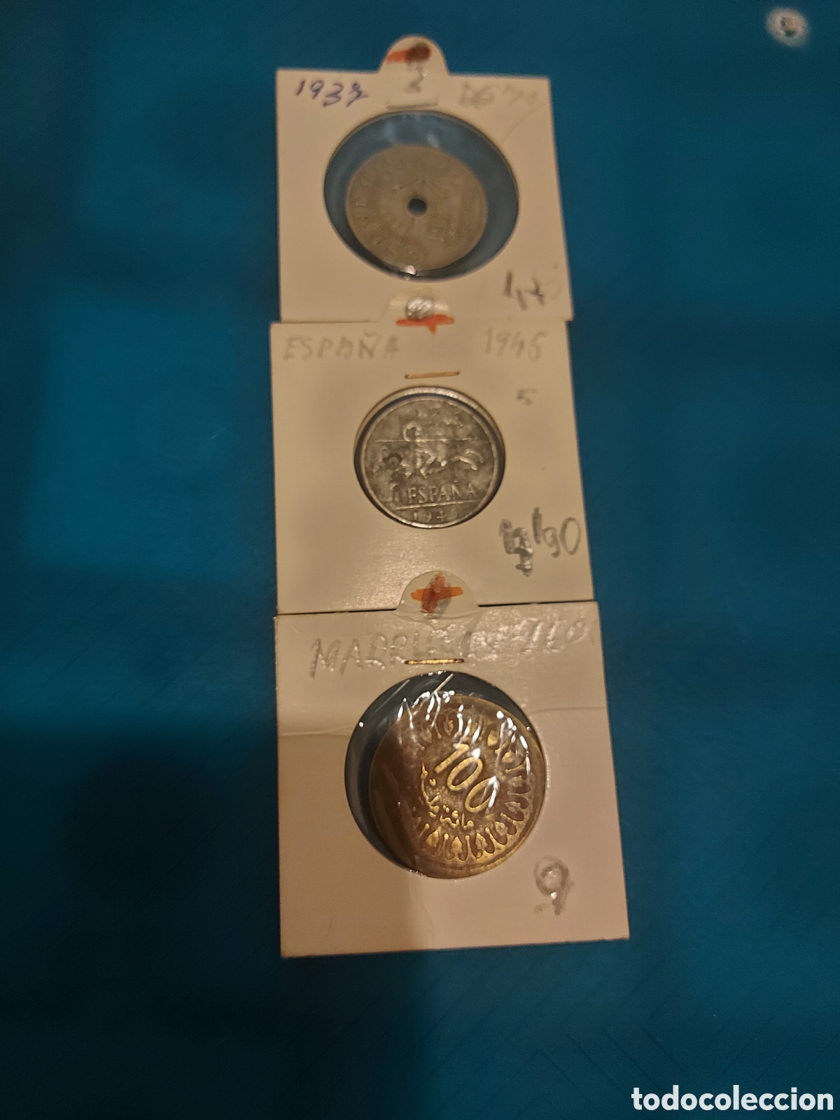 Monedas Rep&uacute;blica: 2Spainantiguas1Marroc - Foto 2