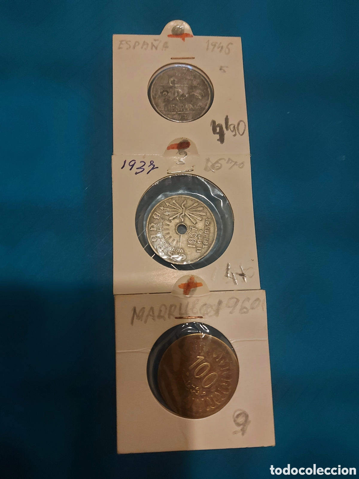 Monedas Rep&uacute;blica: 2Spainantiguas1Marroc - Foto 1