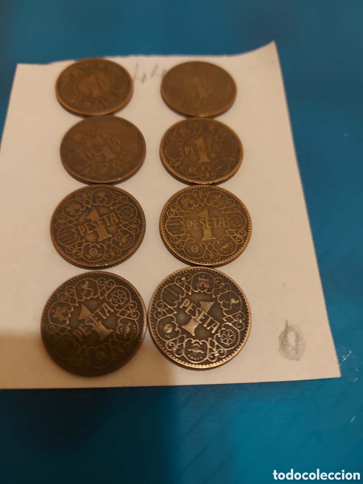 Monedas Rep&uacute;blica: 8monedasEspa&ntilde;a1944 son de1pta - Foto 1