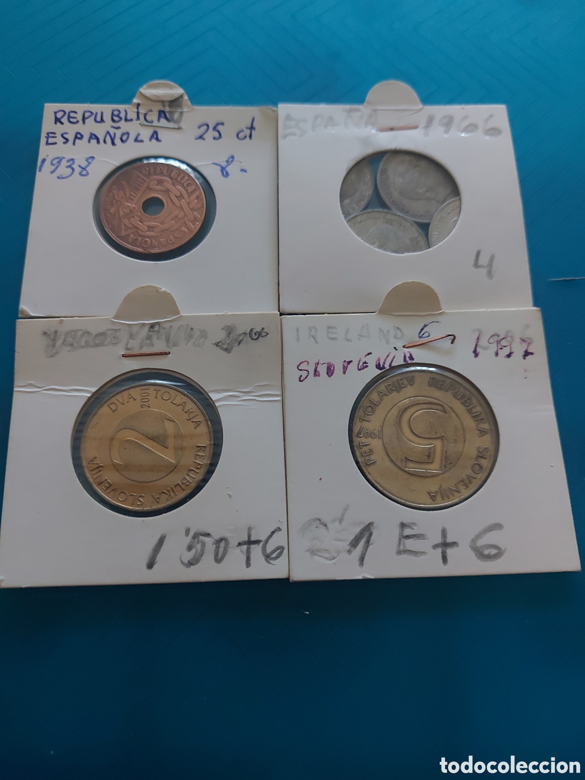 Monedas Rep&uacute;blica: 5Spainantic y2SloveniA - Foto 1
