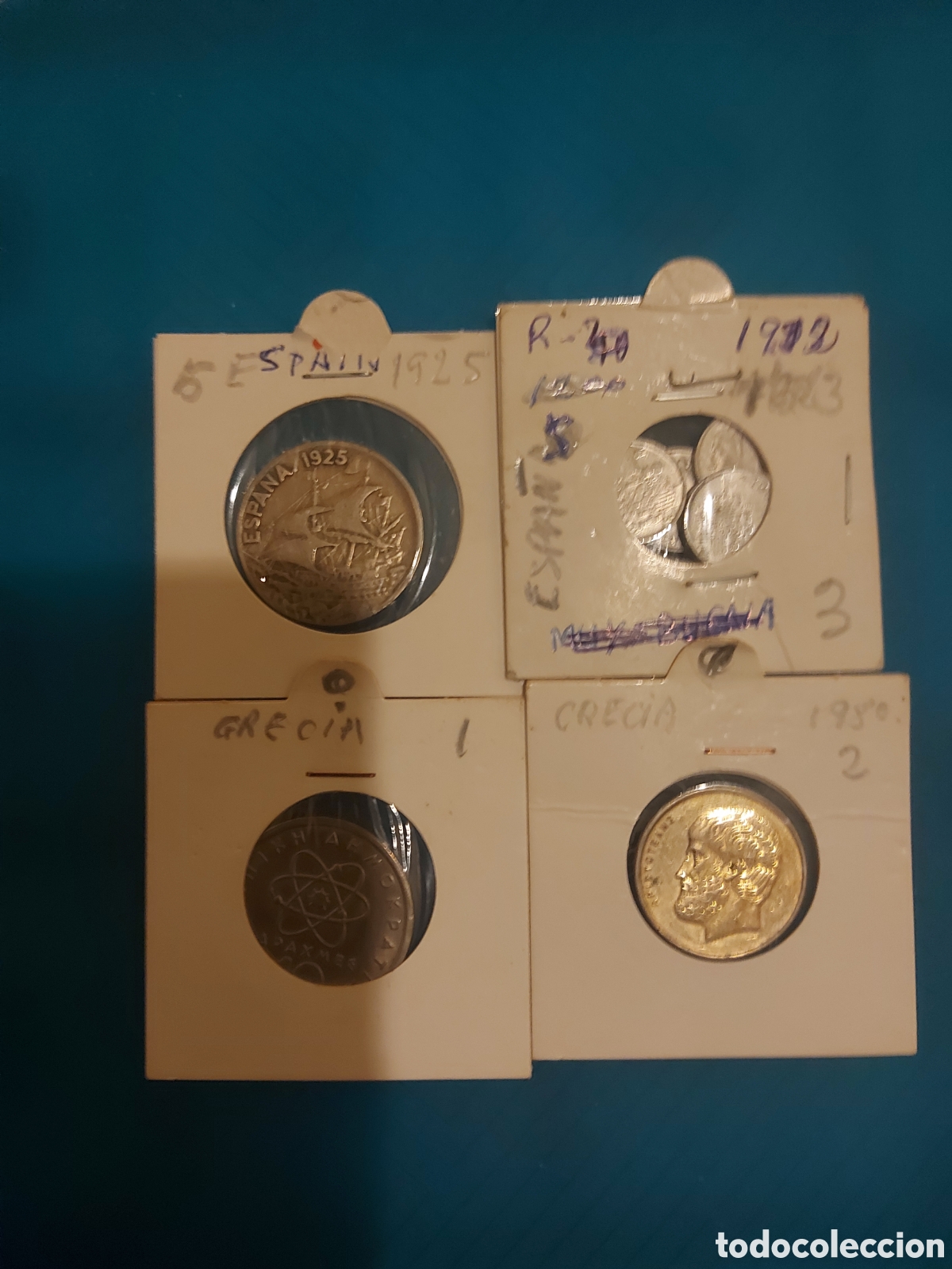 Monedas Rep&uacute;blica: 5Espa&ntilde;a y2Grecia - Foto 1
