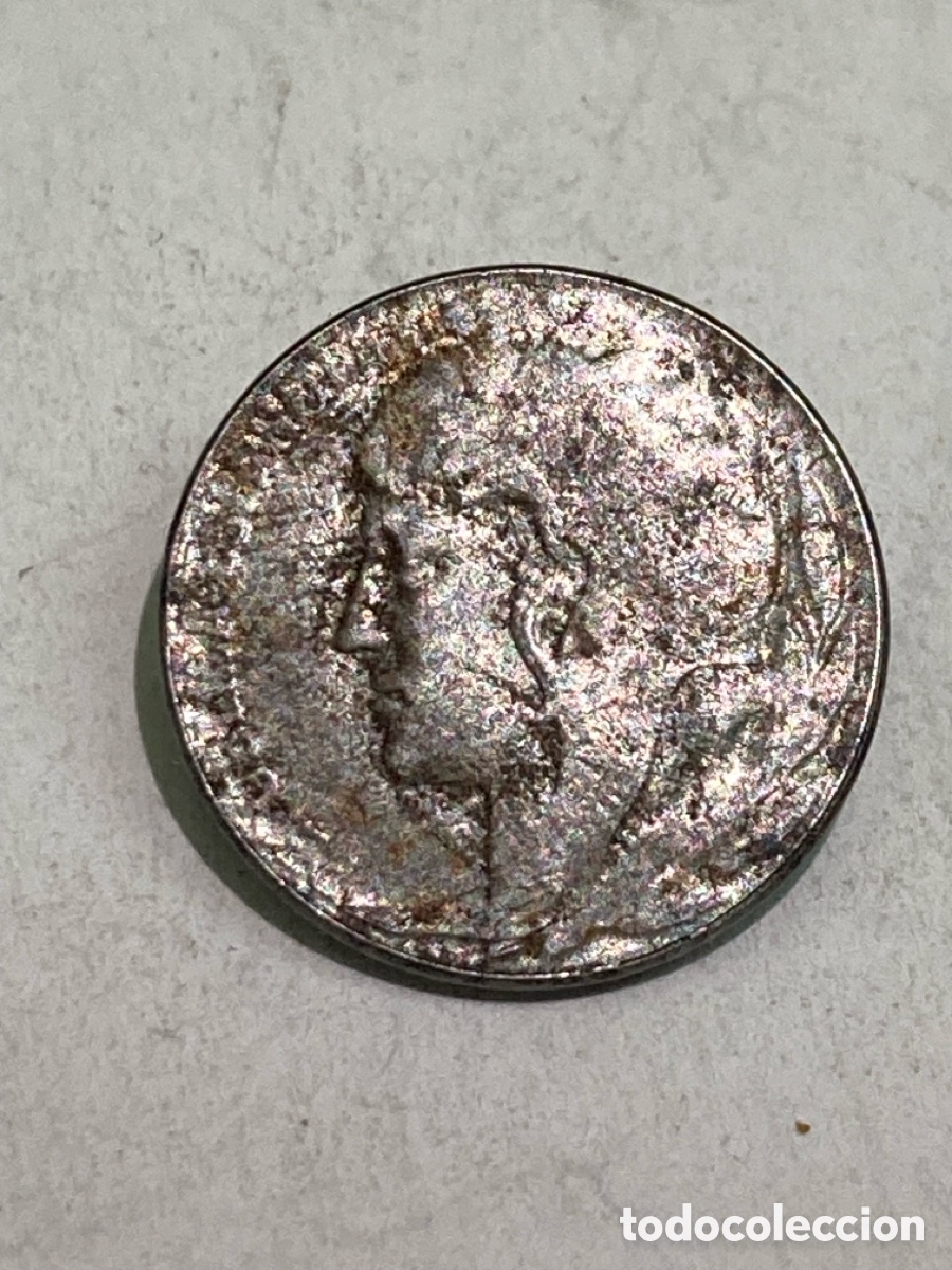 Monedas Rep&uacute;blica: Moneda 5 c&eacute;ntimos 1937 L50 - Foto 2