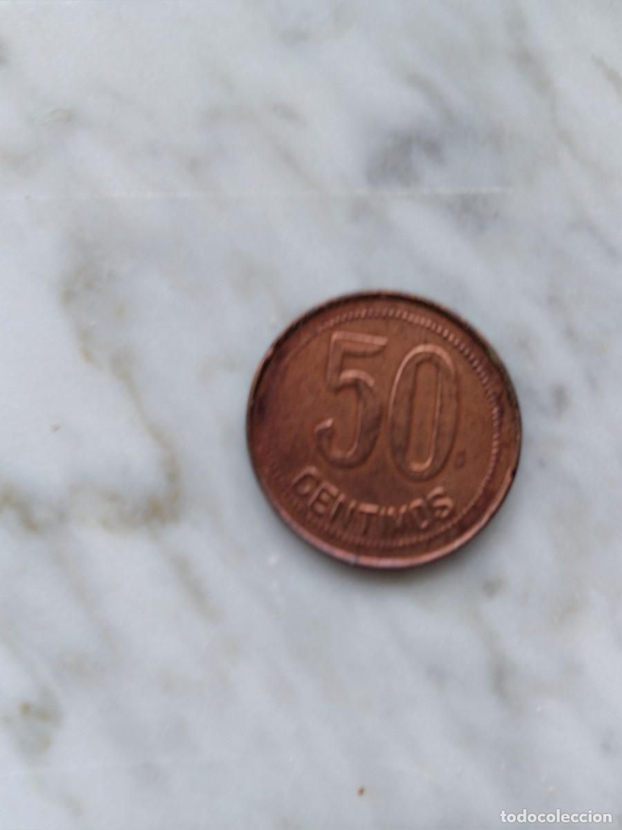 Monedas Rep&uacute;blica: 50 ctmos de 1937(36). - Foto 2