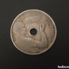 Monedas República: 25 CÉNTIMOS DE 1934....... ES EL DE LAS FOTOS