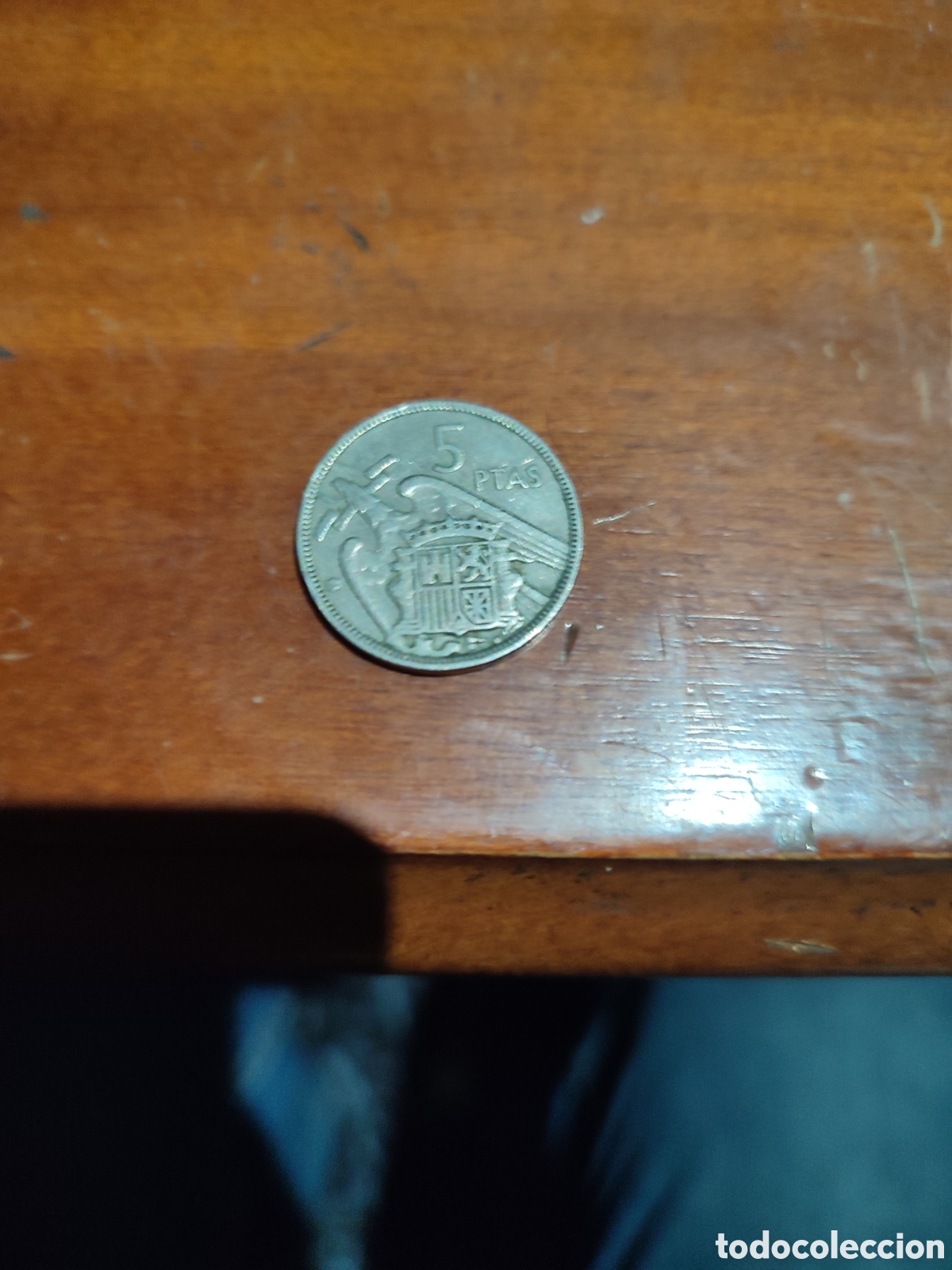 Monedas Rep&uacute;blica: 5ptas franco 1957 - Foto 2