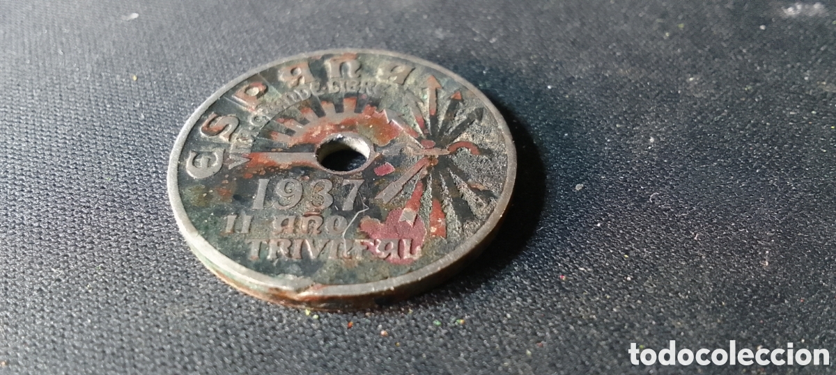 Monedas Rep&uacute;blica: 25 centimos 1937.Espa&ntilde;a. - Foto 4