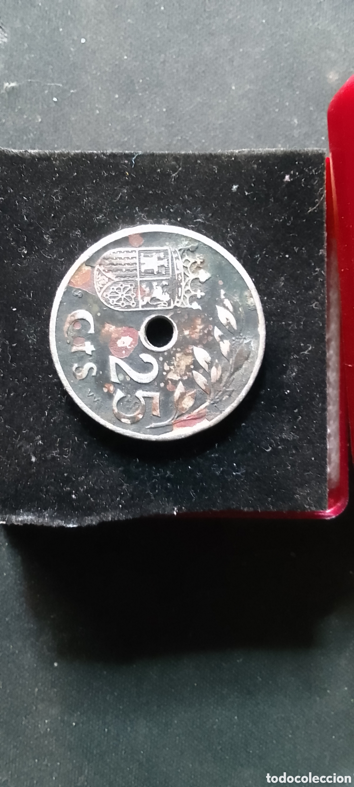 Monedas Rep&uacute;blica: 25 centimos 1937.Espa&ntilde;a. - Foto 1