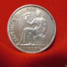 Monedas República: 1 PESETA PLATA 1933 ESTRELLAS 3-4 REPUBLICA ESPAÑOLA
