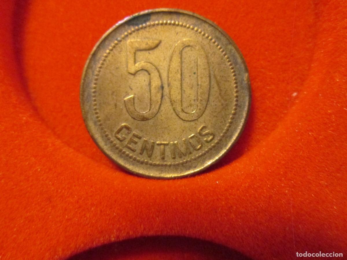 Monedas Rep&uacute;blica: 50 centimos republica espa&ntilde;oa 1937 - Foto 1