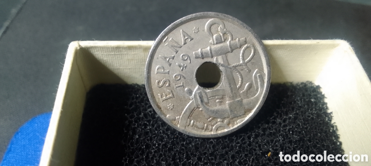 Monedas Rep&uacute;blica: 50.centimos de 1949.Espa&ntilde;a. - Foto 3