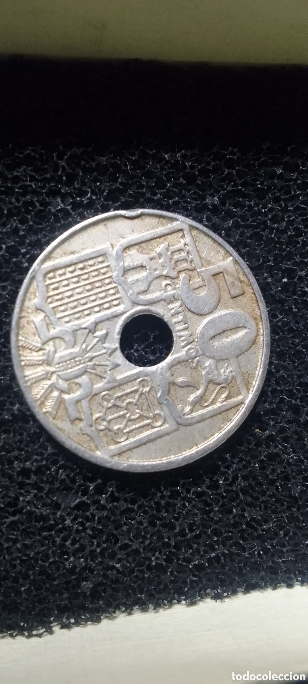 Monedas Rep&uacute;blica: 50.centimos de 1949.Espa&ntilde;a. - Foto 4
