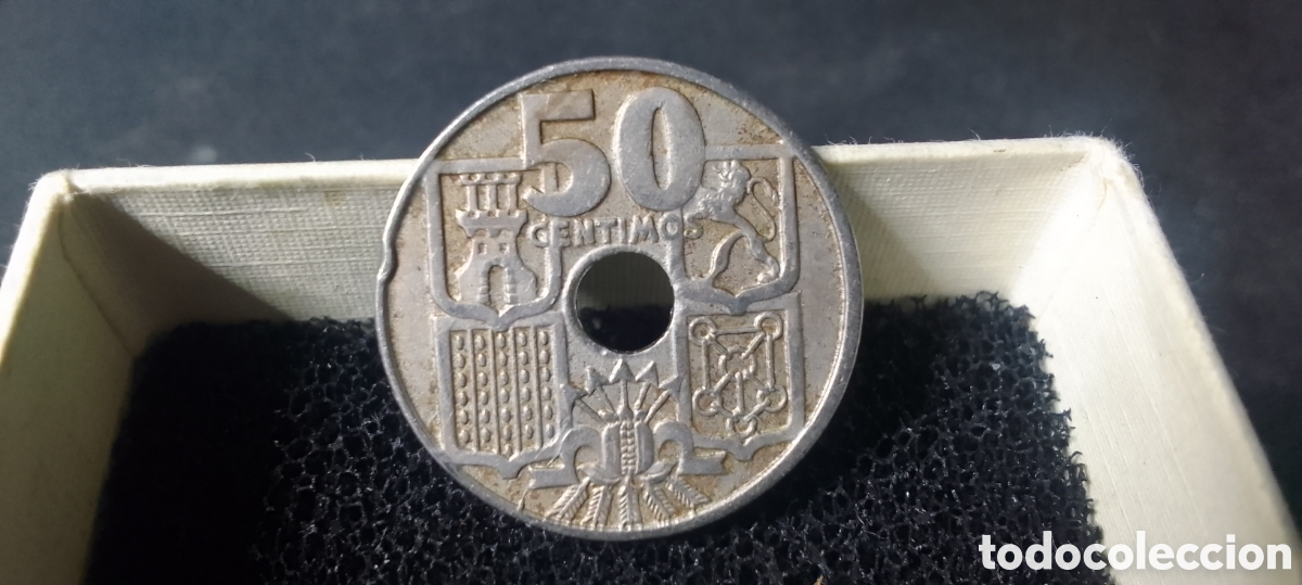 Monedas Rep&uacute;blica: 50.centimos de 1949.Espa&ntilde;a. - Foto 5