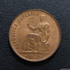 Monedas República: ESPAÑA 50 CÉNTIMOS ACUÑACIÓN REPUBLICANA 1937 (MBC+)