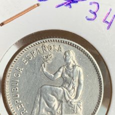 Monedas República: 1 PESETA. 1933 * 34. REPUBLICA. SIN CIRCULAR