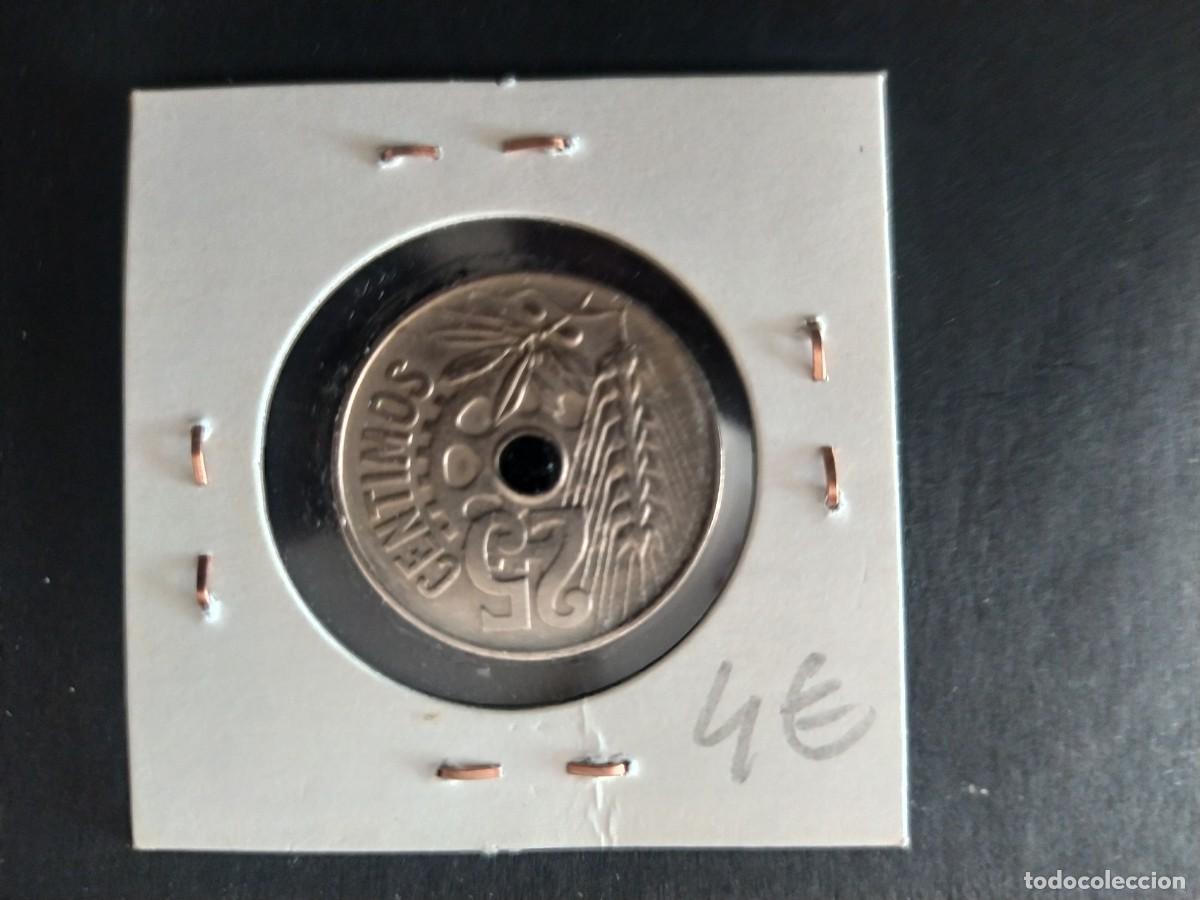 Monedas Rep&uacute;blica: 25 CENTIMOS 1934. - Foto 2