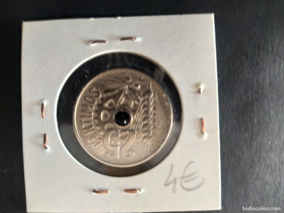 Monedas Rep&uacute;blica: 25 CENTIMOS 1934. - Foto 2