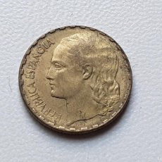 Monedas República: II REPÚBLICA 1 PESETA 1937 MBC