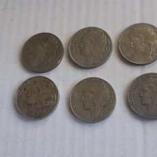 Monedas República: LOTE DE 6 MONEDAS DE 5 CENTIMOS DE 1937, REPÚBLICA ESPAÑOLA