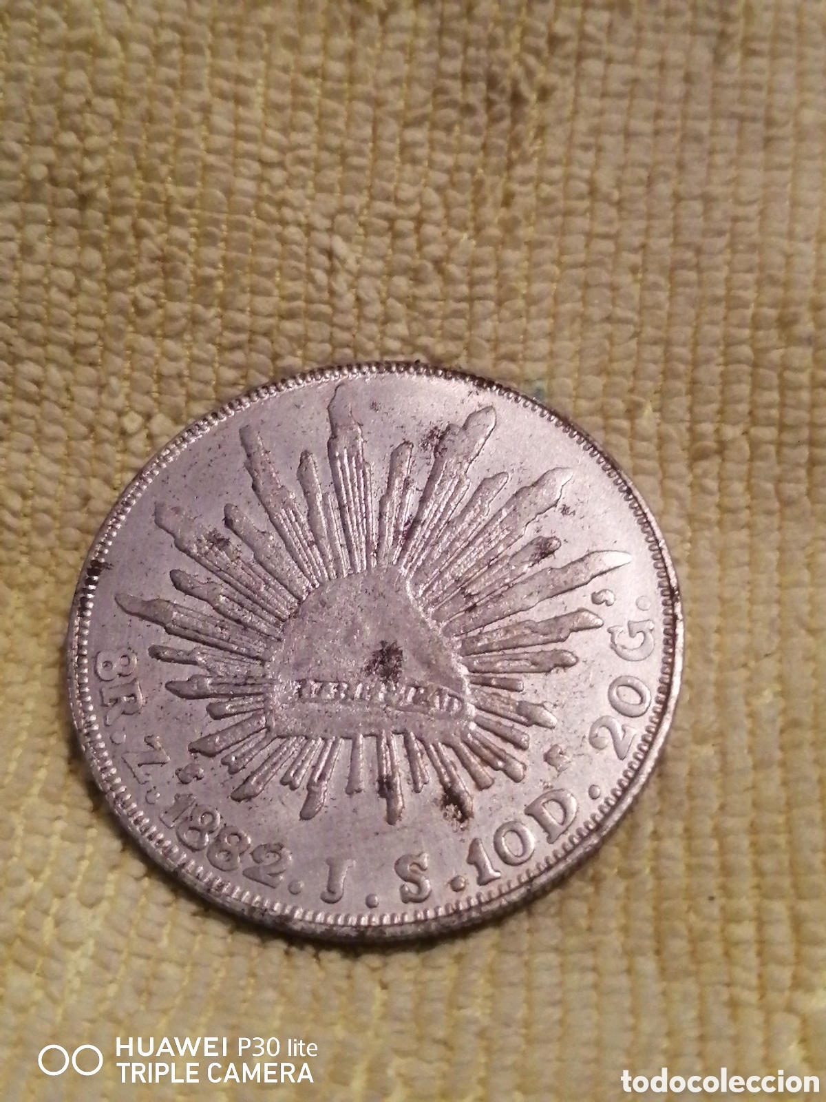 Monedas Rep&uacute;blica: Moneda de plata del a&ntilde;o 1882 - Foto 1
