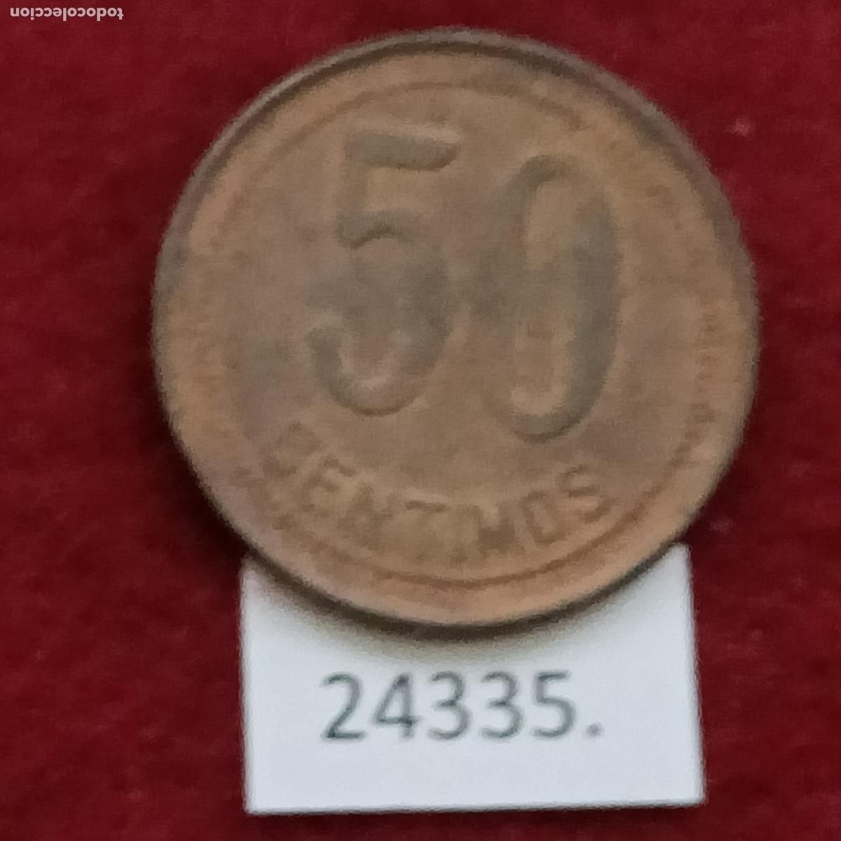 Monedas Rep&uacute;blica: Espa&ntilde;a 50 centimos 1937 , 2&ordf; Rep&uacute;blica - Foto 2