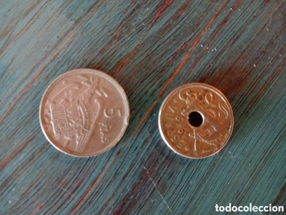 Monedas Rep&uacute;blica: Monedas antiguas del Caudillo Franco - Foto 2