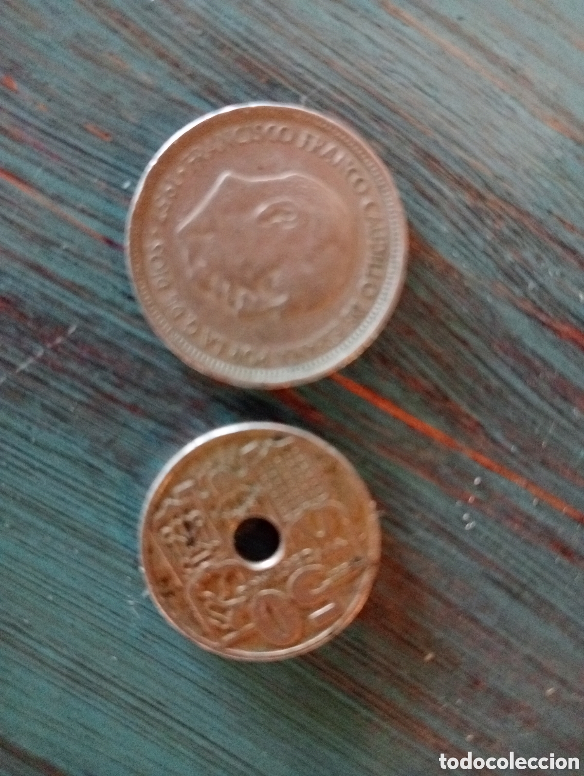 Monedas Rep&uacute;blica: Monedas antiguas del Caudillo Franco - Foto 3