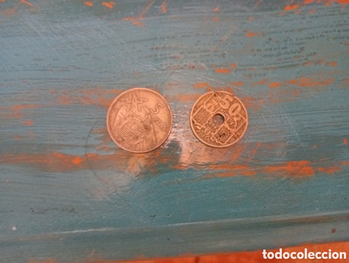 Monedas Rep&uacute;blica: Monedas antiguas del Caudillo Franco - Foto 1