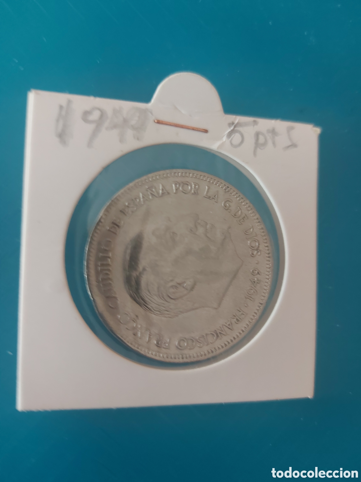 Monedas Rep&uacute;blica: moneda deEspa&ntilde;a 1949 - Foto 1