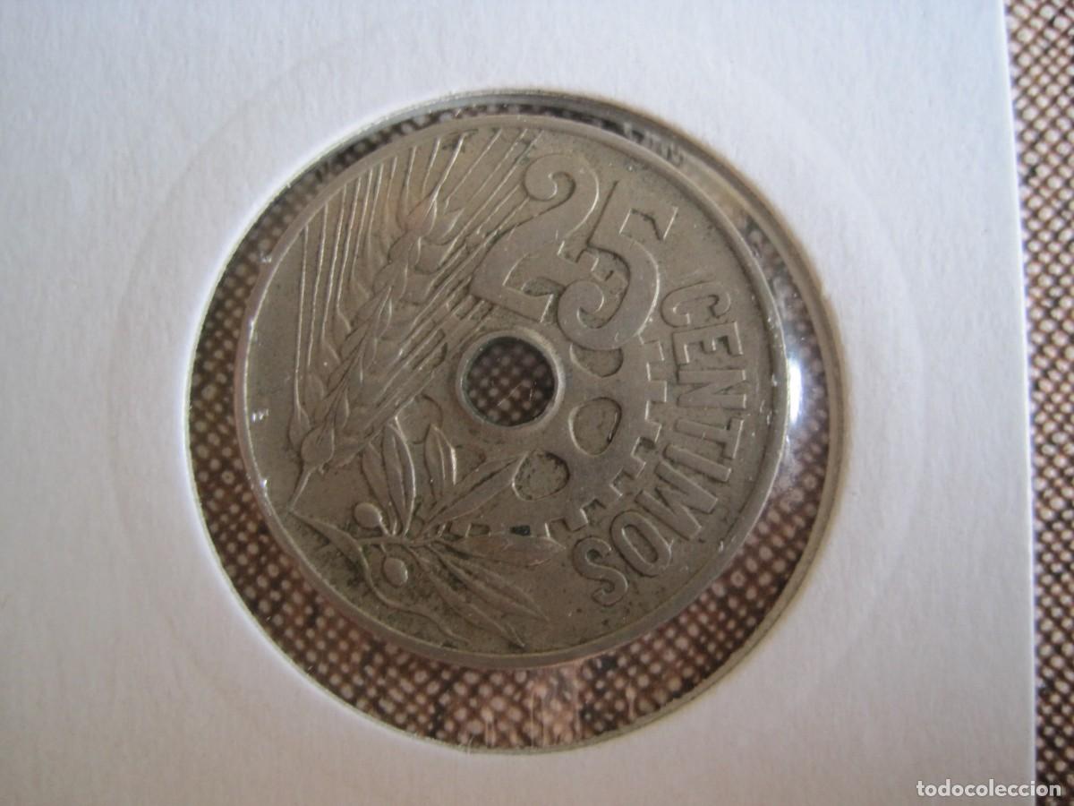 Monedas Rep&uacute;blica: 25 C&Eacute;NTIMOS DE 1934 II REP&Uacute;BLICA - Foto 2