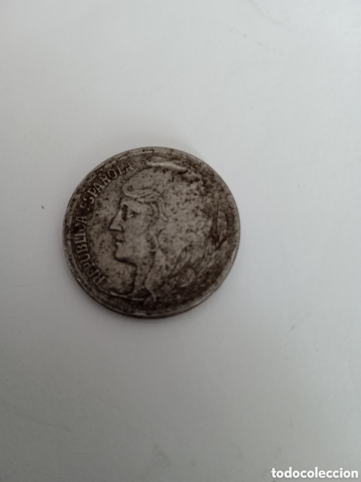 Monedas Rep&uacute;blica: Republica 5 c&eacute;ntimos 1937 - Foto 1