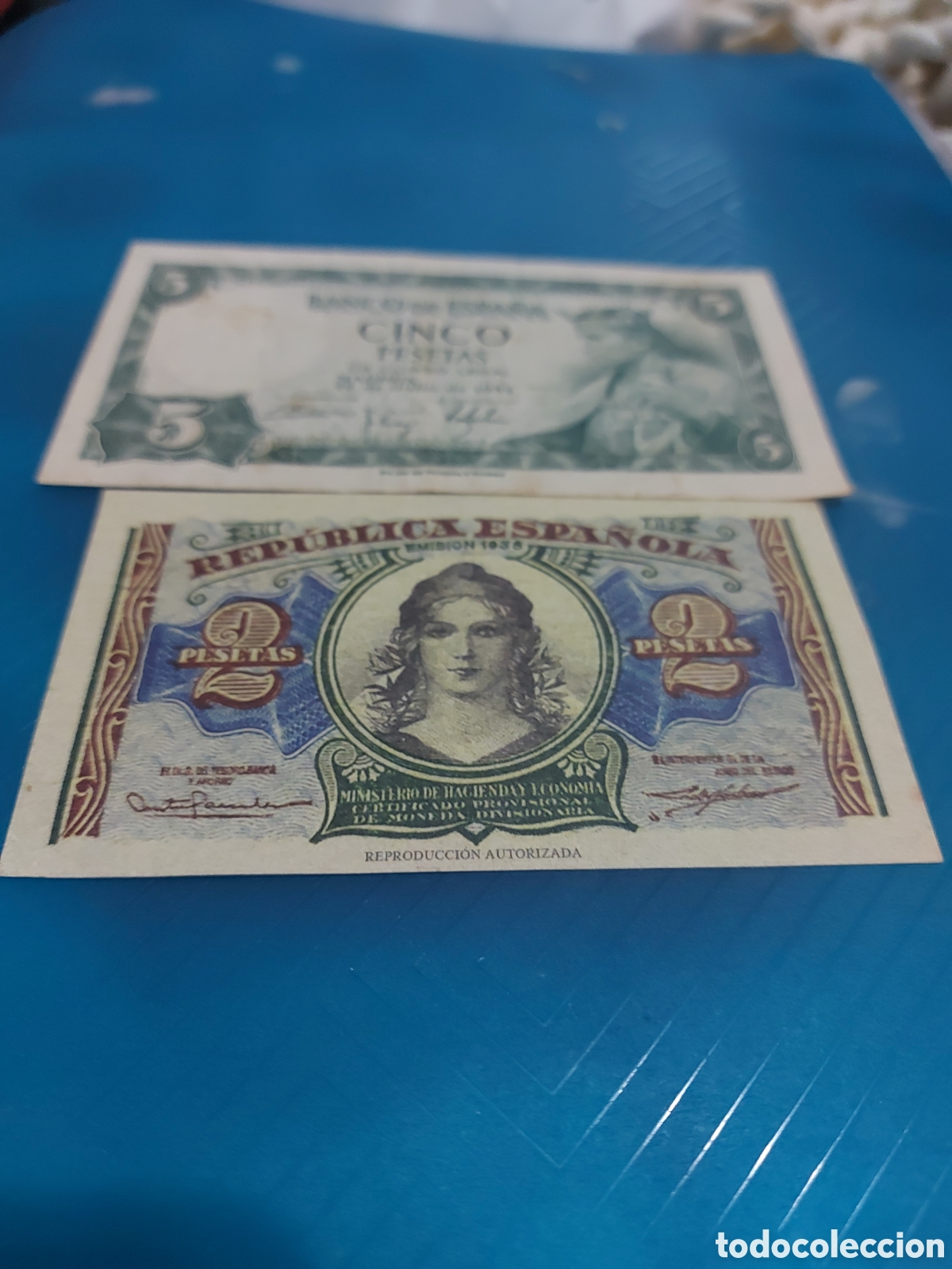 Monedas Rep&uacute;blica: 5ptas1954 y2 Republica - Foto 1